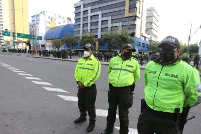 El presidente de la Conaie, Leonidas Iza se encuentra detenido en la Unidad Judicial en Quito.