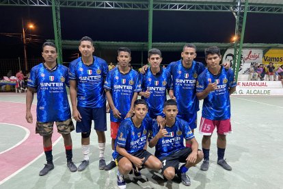 El equipo San Pedro, uno de los animadores del torneo.