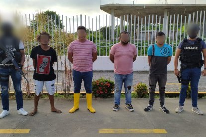 Dos de los apresados son de nacionalidad colombiana y los otros dos son ecuatorianos. Solo uno de ellos tiene antecedentes.