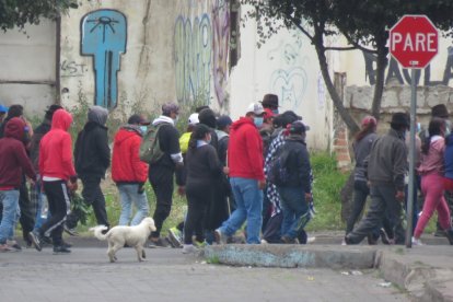 Hubo concentraciones en el cementerio de Riobamba.
