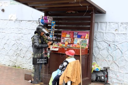 María Guamán dice tiene muy pocas ventas.