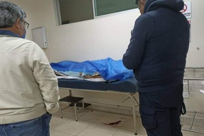 Un  vecino Un hombre murió en el enfrentamiento entre militares y manifestantes.