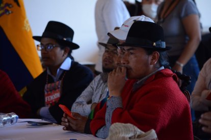 Leonidas Iza solicitó conformar una comisión para que investigue los hechos violentos durante el paro.