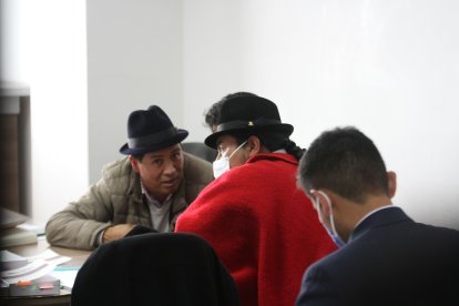 En el Complejo judicial de Cotopaxi se realiza la audiencia de juzgamiento a Leonidas Iza por paralizacion de servicios publicos  Quito 04 de Julio de 2022 Agencia(ag-extra ag-expreso-ag-quito) ANGELO CHAMBA