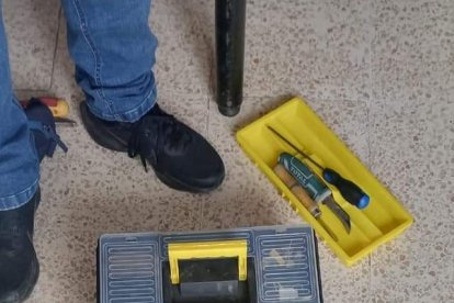 Con caja de herramientas y todos sus ‘juguetes’ fueron sorprendidos los cuatro pillos.