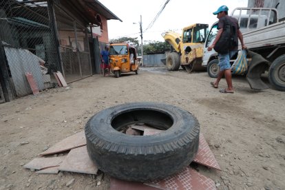 En este lugar se desplomó la víctima.