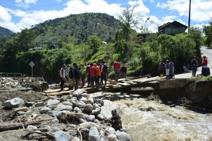 Los deslizamientos han afectado la red vial.