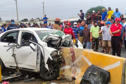 Un muerto y una herida fue el saldo de un nefasto accidente de tránsito en Montecristi