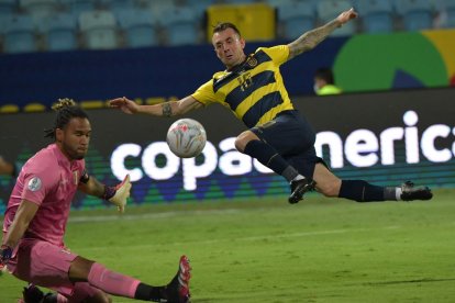Damián Díaz fue parte de la selección ecuatoriana que disputó la Copa América de Brasil 2021.