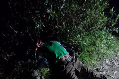 José Manuel Araque Chávez quedó tendido sobre el terreno.