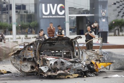 El estallido de un coche bomba en los exteriores de un cuartel policial, en la ciudadela Florida, del norte de Guayaquil, fue atribuido a Los Tiguerones.