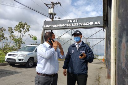 El acceso a la cárcel estaba bloqueado la tarde de ayer.
