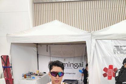 Andrés Barrionuevo obtuvo el quinto lugar en su primera participación en el Ironman 70.3. El ciclismo fue clave en su gran actuación.