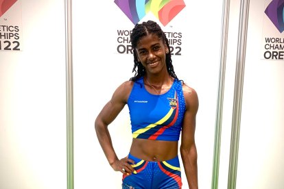 Anahí Suárez tuvo una destacada actuación en la prueba de 200 metros planos del Mundial de atletismo que se lleva a cabo en Oregon, Estados Unidos.