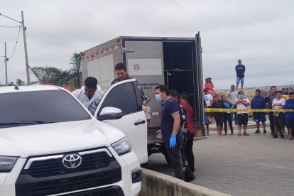 En este carro andaba Williams Adrián Mero Quijije, alias el Capi.