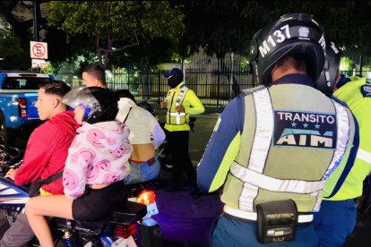 Tres puntos de la ciudad fueron intervenidos para detectar infracciones en la utilización de motocicletas.