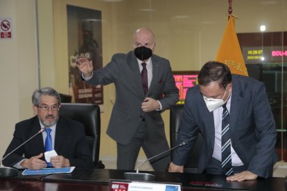 Rueda de prensa del COE Nacional la tarde este martes 2 de agosto.