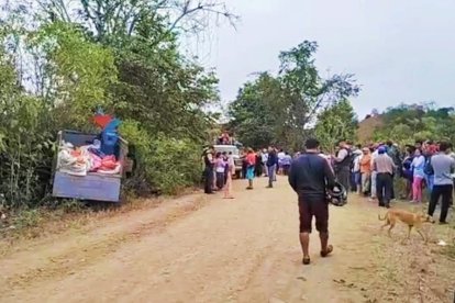 La víctima acudía a trasladar unos trabajadores a un sembrío, sin embargo, la huesuda desbarató los planes.