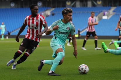 Jeremy Sarmiento fue parte de la pretemporada con el primer equipo del Brighton.