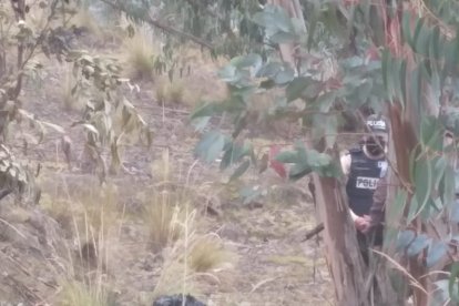 El hombre quedó carbonizado en su totalidad.