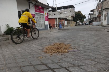 Un hombre fue llevado hasta este sector del Guasmo sur para ser asesinado a tiros. Estaba amarrado.PERIODISTA : ANNY BAZAN FECHA : 23/08/2022 Agencia (ag-extra)
