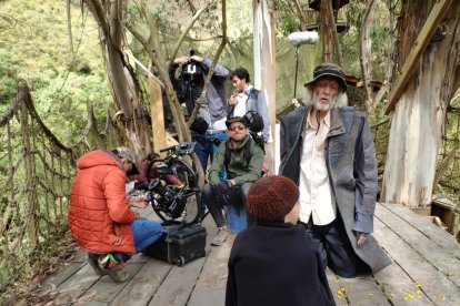 Christoph Baumann en su interpretación como el Dr. Ackerman, que sufre alzherimer y es encontrado por varios niños.