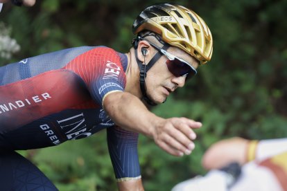 El corredor ecuatoriano del equipo Ineos-Grenadier Richard Carapaz no ha tenido una buena participación en la Vuelta.