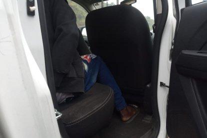 La detención de los sujetos se produjo en la vía Perimetral.