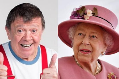 Chabelo y la Reina Isabel.