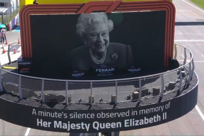 La Fórmula 1 recuerda a Isabel II antes del Gran Premio de Italia