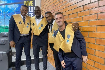 Los nuevos DT, Antonio Valencia, Segundo Castillo, Gabriel Achilier y Damián Díaz.