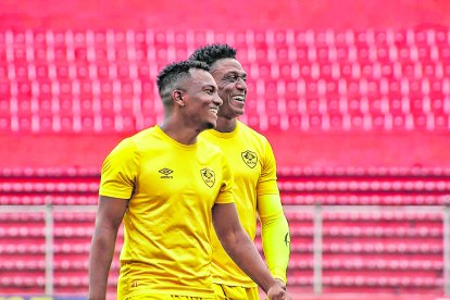 Los jugadores de Aucas se encuentran enfocados en ganar la segunda etapa de la LigaPro.