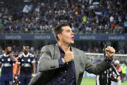 El entrenador de Emelec sostiene que los azules fueron perjudicados, ya que tras la suspensión tuvieron que jugar a otra hora y en otro clima.