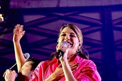 Floricienta dio un concierto en Israel.