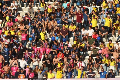 Aficionados de Independiente llegaron a la final de la Copa Sudamericana.