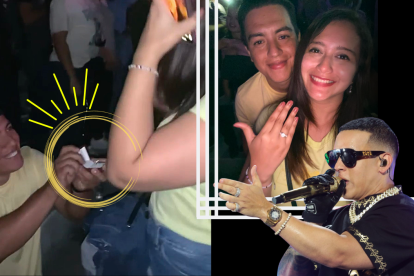 Pedida de mano en pleno concierto.