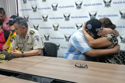 Un momento emotivo se vivió en el reencuentro con sus parientes.