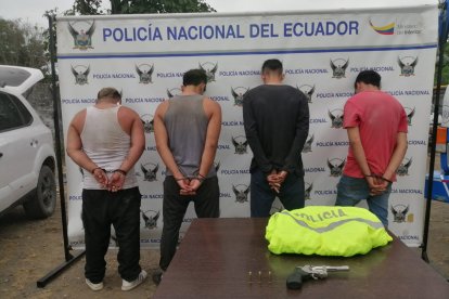 Policía dio con el cuarteto porque  ubicó el auto en el que se movilizaban.