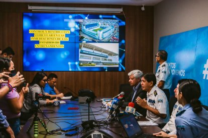 En la rueda de prensa se detalló rutas, restricciones y controles que se van a realizar por la Copa Libertadores