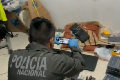 La Policía Nacional recolectó pruebas que en varios allanamientos