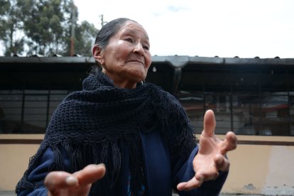 Rosa María Elena Guaipa era comadre de la fallecida. Le apena haber perdido a su amiga. Es la  única de 6 recicladoras  que sobrevive.