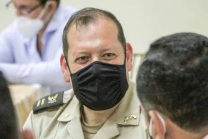El Crnel. William Calle ejercía como jefe de Policía en el cantón Esmeraldas.