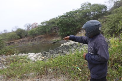 El hecho se registró en un riachuelo del sector Casas Viejas.