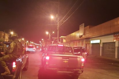 Los patrullajes se efectuaron en vehículos militares y a pie y fueron coordinados con la Policía.