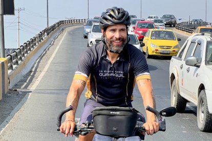 Diego Salgado llegó a Guayaquil el 26 de octubre, para ver la final de la Copa Libertadores.