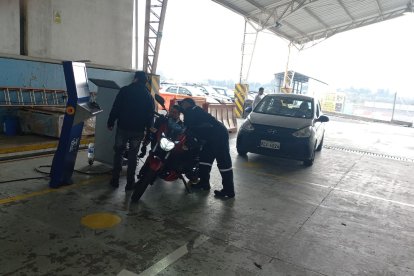 La protesta no duró más de una hora.