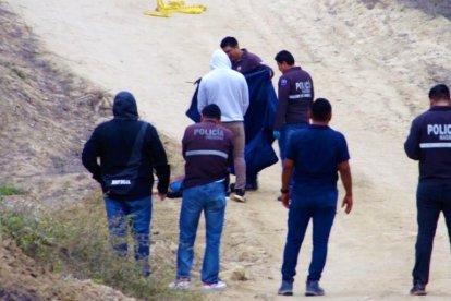 Los restos no fueron identificados y los trasladaron a Guayaquil.