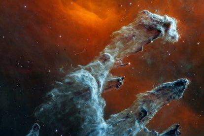 El Webb enseña una segunda e inquietante imagen de los Pilares de la Creación