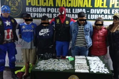 Los microtraficantes fueron hallados con 3.200 paquetes de pasta de cocaína.