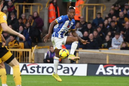 Pervis Estupiñán destacó en el triunfo de Brigton.